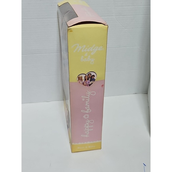 Pregnant Mom Midge & Baby W/Crib 2002 Mattel Original Barbie Happy Family NIB - Picture 13 of 16